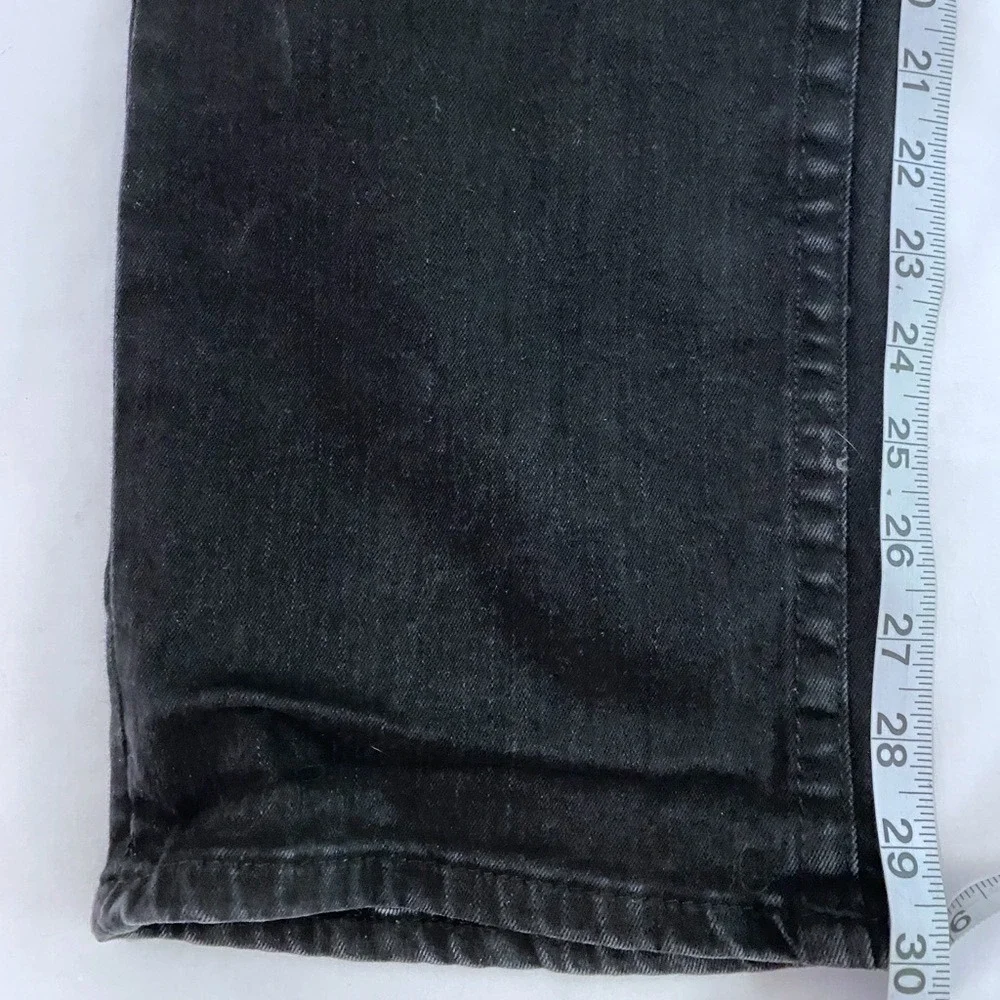TRUE RELIGION Ricky Relaxed‎ Straight Leg Jeans in 2SB Body Rinse Black SZ 38/30